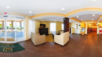 Área de estar no saguão