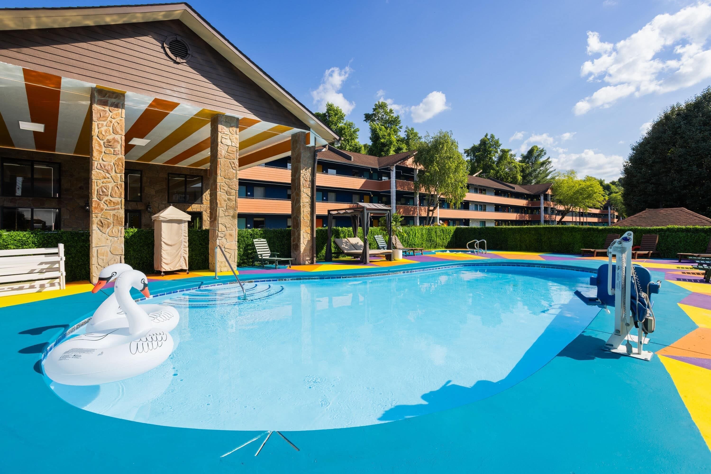 Seasonal outdoor pool