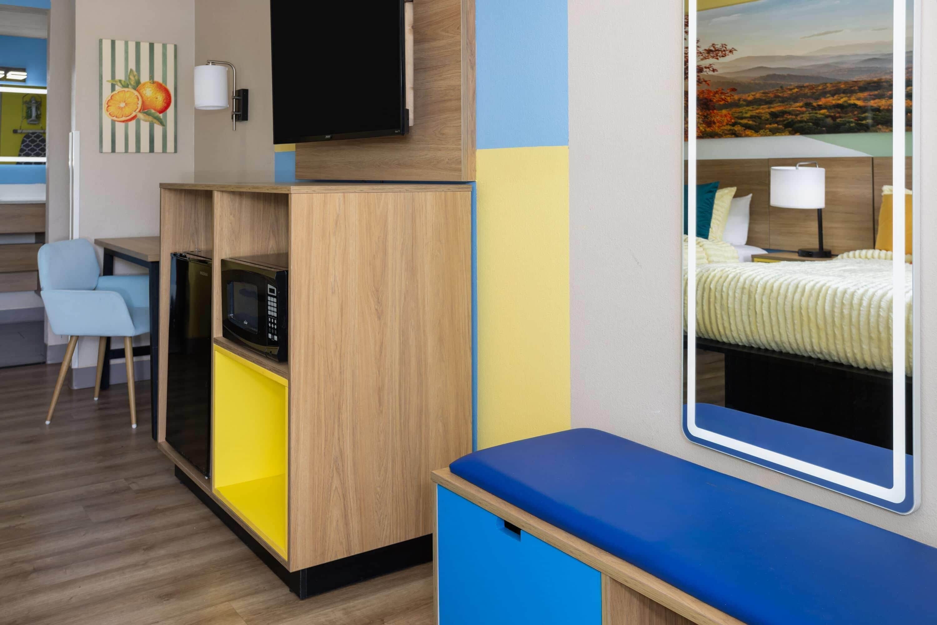Room, 2 Queen Beds, Non Smoking | Hypo-allergenic bedding available, in-room safe, desk, blackout drapes