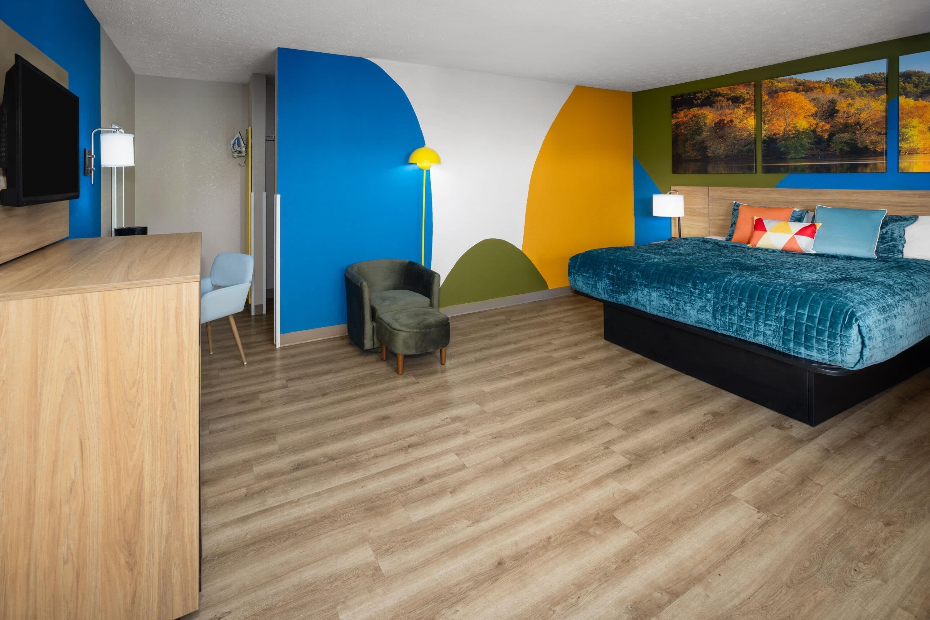 Habitación, 1 cama King size, para no fumadores | Ropa de cama hipoalergénica y caja de seguridad en la habitación 