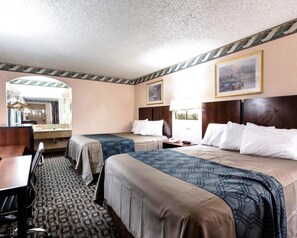 Desk, iron/ironing board, free WiFi, bed sheets