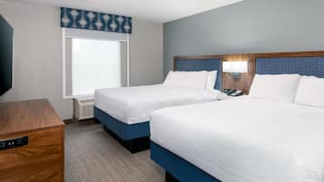 Suite, 2 Tempat Tidur Queen, Bebas Asap Rokok | Seprai premium, meja kerja, dan ruang kerja ramah laptop