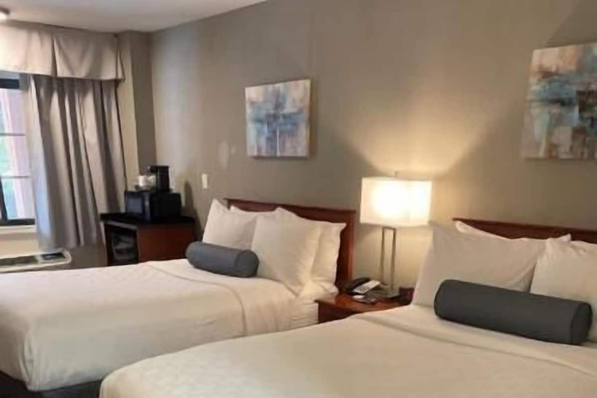 Egyptian cotton sheets, premium bedding, desk, laptop workspace