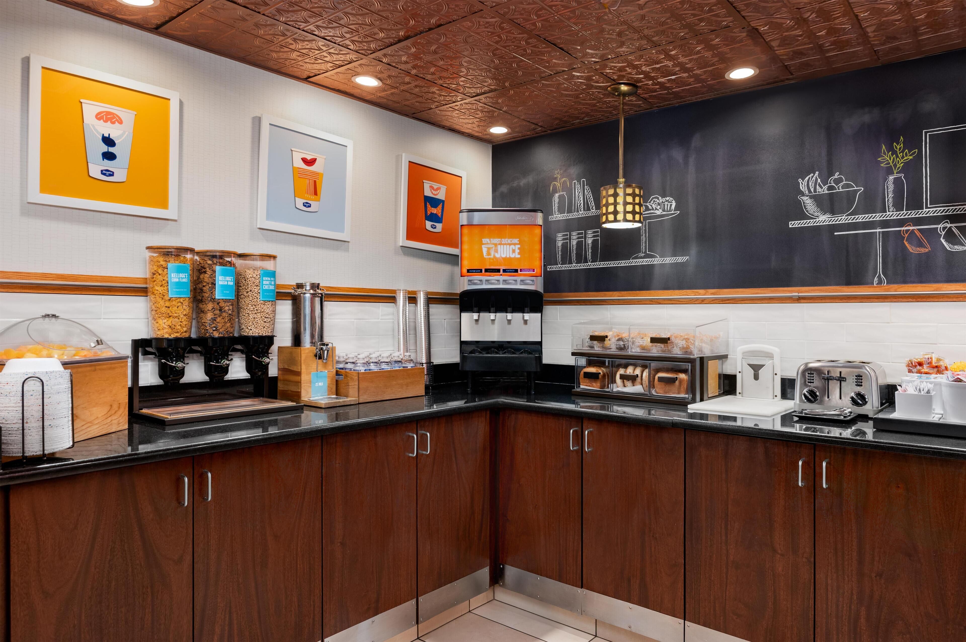 Free daily buffet breakfast