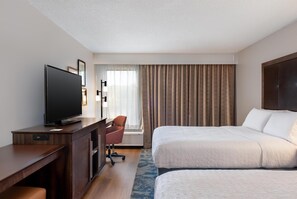 Two queen beds nonsmoking | Iron/ironing board, free WiFi, bed sheets, alarm clocks - Hampton Inn South Hill (South Hill)