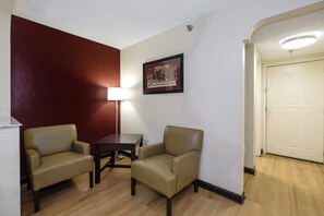 1 quarto, roupas de cama premium, escrivaninha