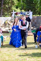 Outdoor wedding area