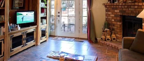 42-inch Smart TV with cable channels, TV, iPod dock