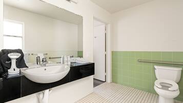 Single Room, 1 King Bed, Roll-In Shower