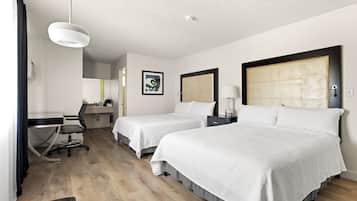 Standard Room, 2 Queen Beds | Desk, laptop workspace, blackout curtains, iron/ironing board