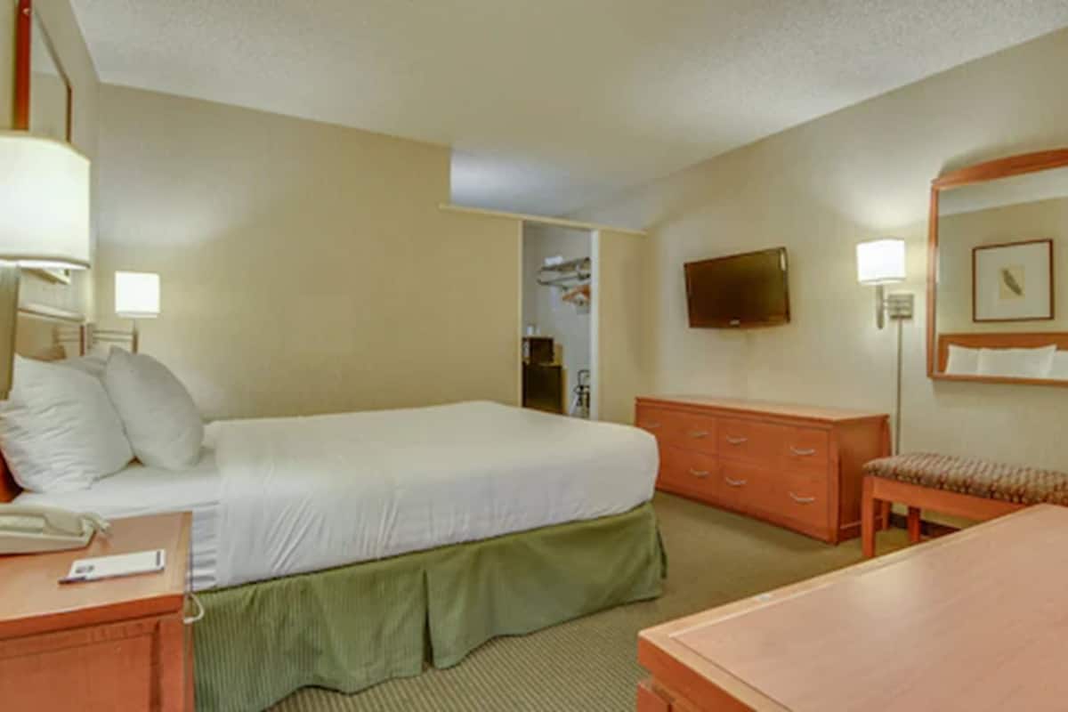 Standard Room, 1 Queen Bed | Desk, laptop workspace, blackout drapes, iron/ironing board