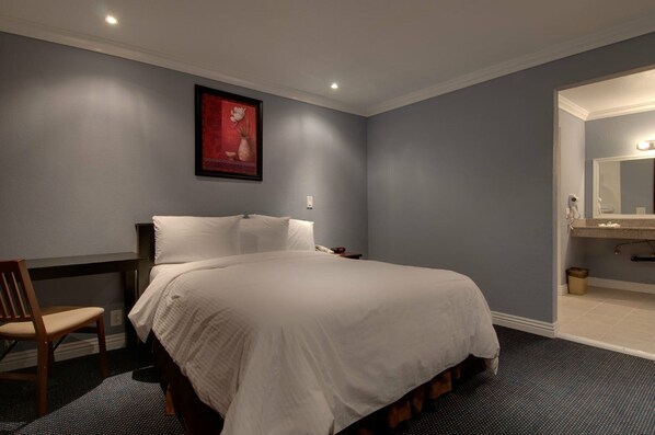 Standard Single Room, 1 King Bed, Accessible, Non Smoking | Individually furnished, desk, laptop workspace, blackout drapes