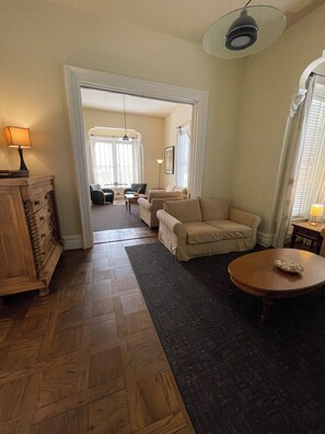 Premium bedding, pillow-top beds, desk, iron/ironing board