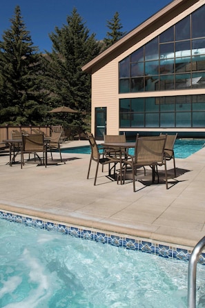 Indoor pool, outdoor pool
