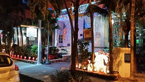 Front of property – evening/night
