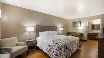 Superior Room, 1 King Bed, Ground Floor (Smoke Free) | Desk, laptop workspace, blackout drapes, free WiFi