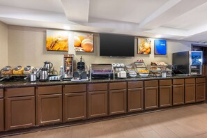 Free daily buffet breakfast