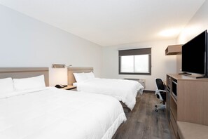 Room, 2 Queen Beds, Non Smoking | Desk, laptop workspace, blackout drapes, iron/ironing board - Travelodge by Wyndham Elkhart (Elkhart)