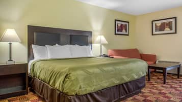 Premium bedding, blackout drapes, iron/ironing board, free WiFi