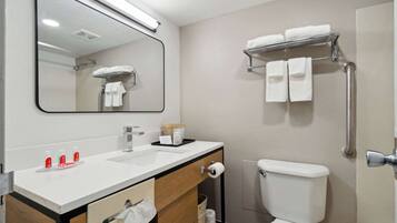 Free toiletries, hair dryer, towels, soap