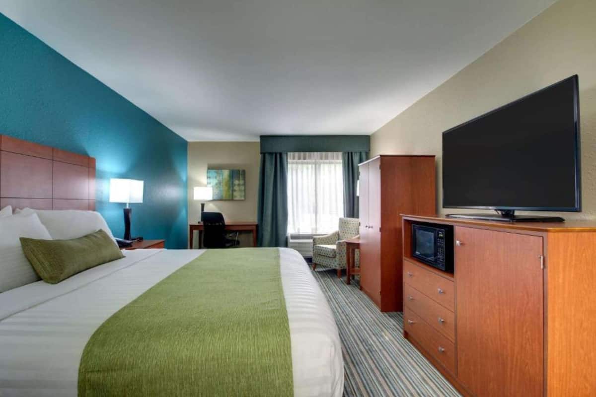 Standard Room, 1 Katil Raja (King), Non Smoking, Microwave | Tilam berlapik, meja, ruang kerja komputer riba