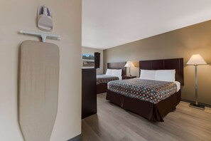 Room, 2 Queen Beds, Non Smoking | Pillowtop beds, desk, laptop workspace, blackout drapes