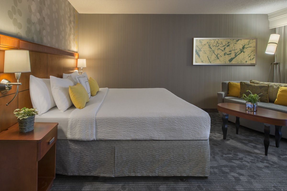 standard room, 1 king bed | premium bedding, desk, laptop workspace, blackout curtains