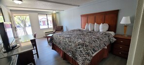 Standard Room, 1 King Bed, Non Smoking | Desk, laptop workspace, free WiFi, bed sheets