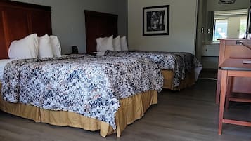 Standard Double Room, 2 Double Beds, Non Smoking | Desk, laptop workspace, free WiFi, bed sheets