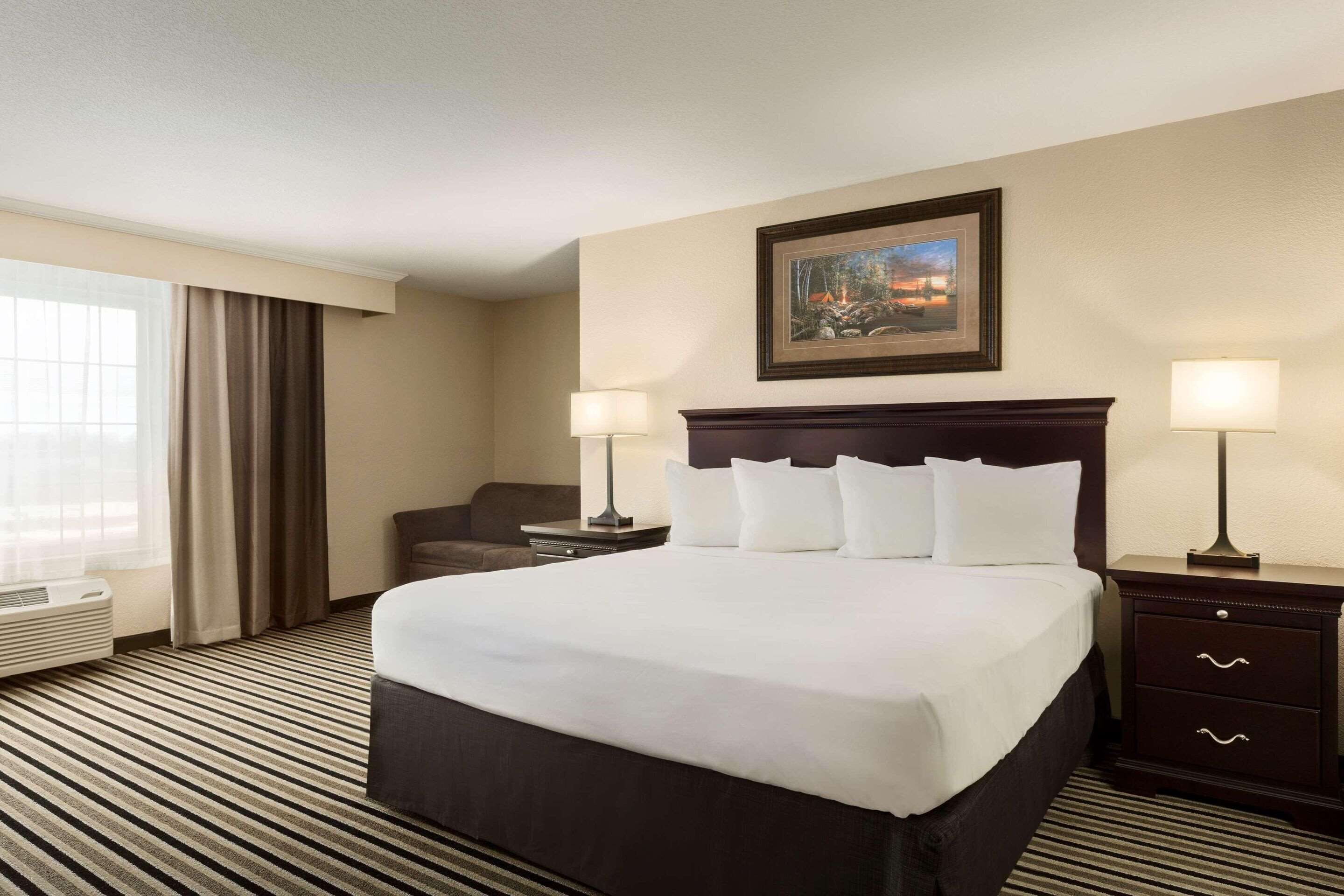 individually decorated, individually furnished, desk, blackout curtains