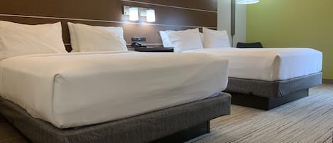 Hypo-allergenic bedding, in-room safe, desk, laptop workspace