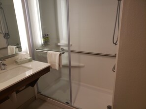Hair dryer, towels