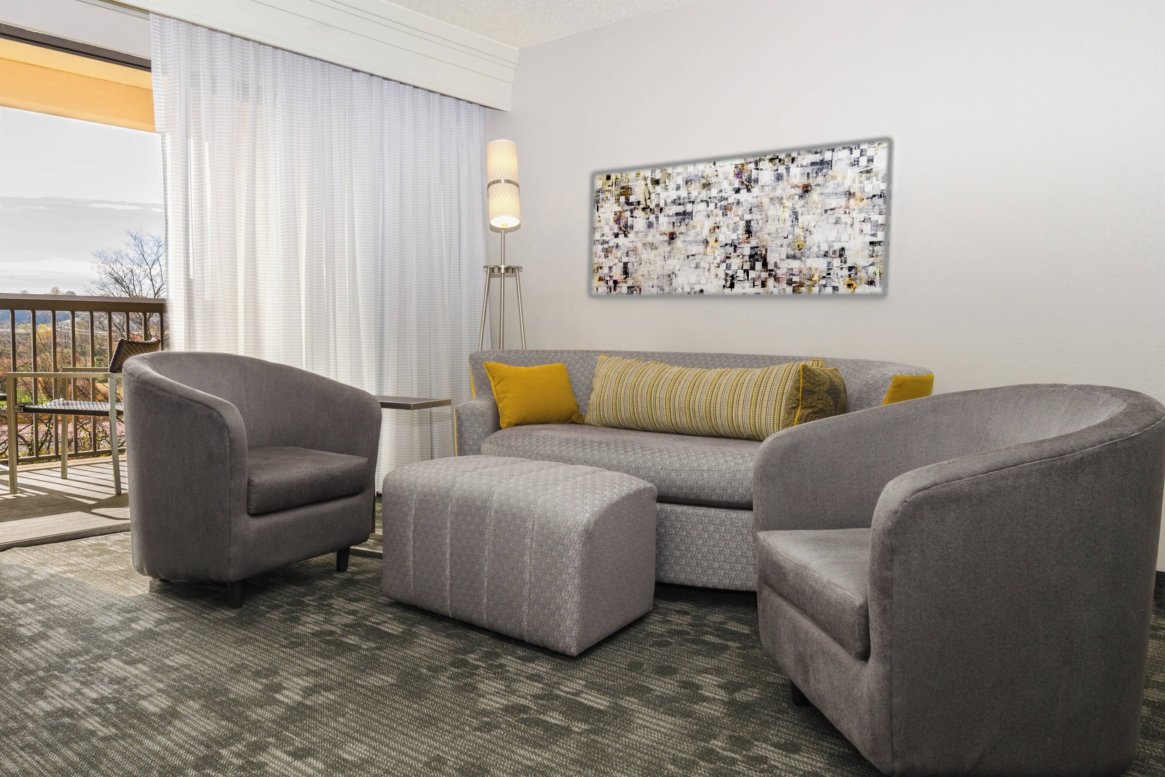 suite, 1 king bed with sofa bed | 1 bedroom, desk, iron/ironing board, free wifi