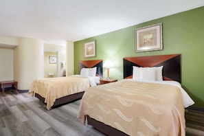 Standard Double Room, 2 Double Beds, Smoking | Desk, blackout curtains, iron/ironing board, rollaway beds