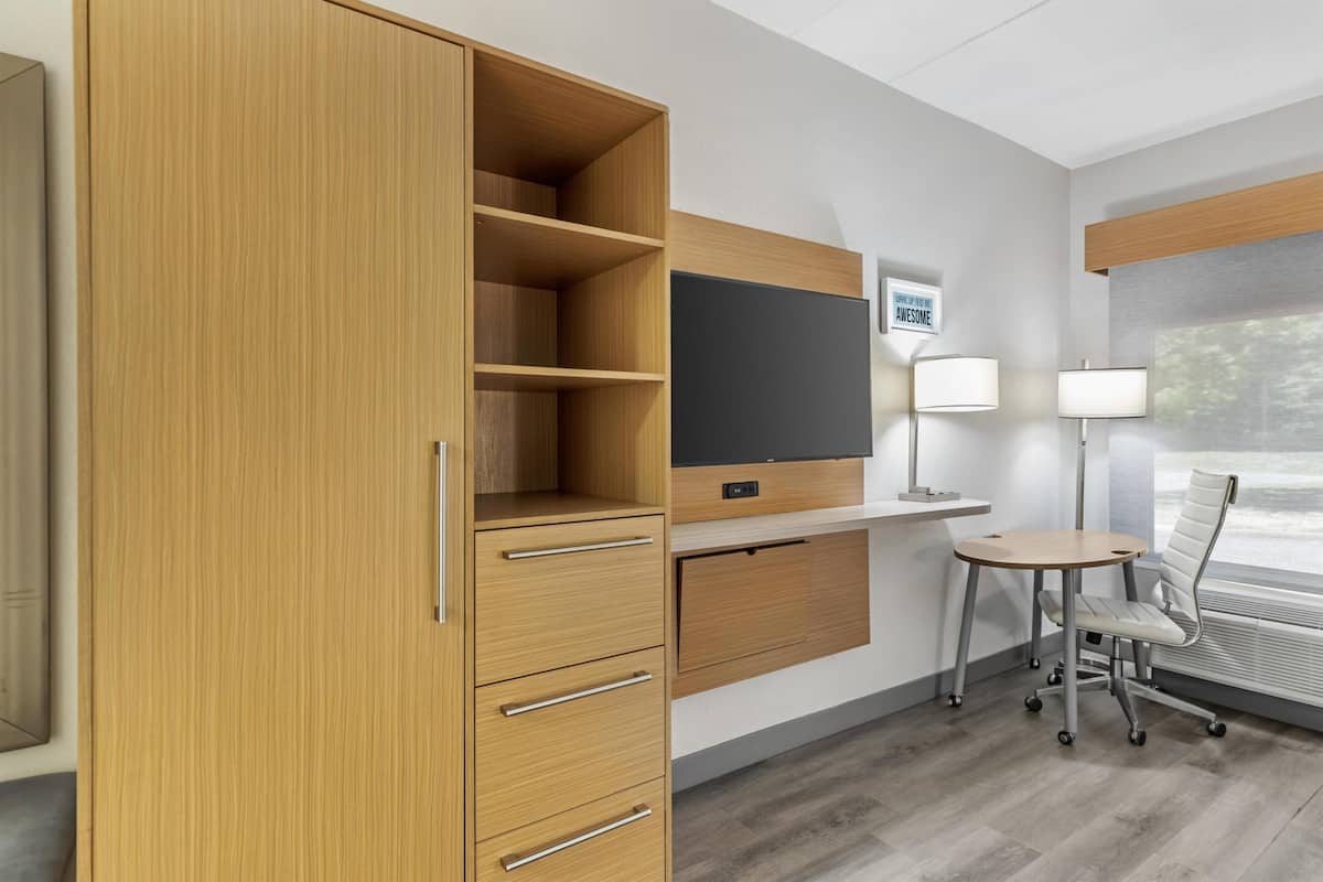 Standard Room, 2 Queen Beds, Accessible, Refrigerator & Microwave | Desk, laptop workspace, blackout drapes, iron/ironing board