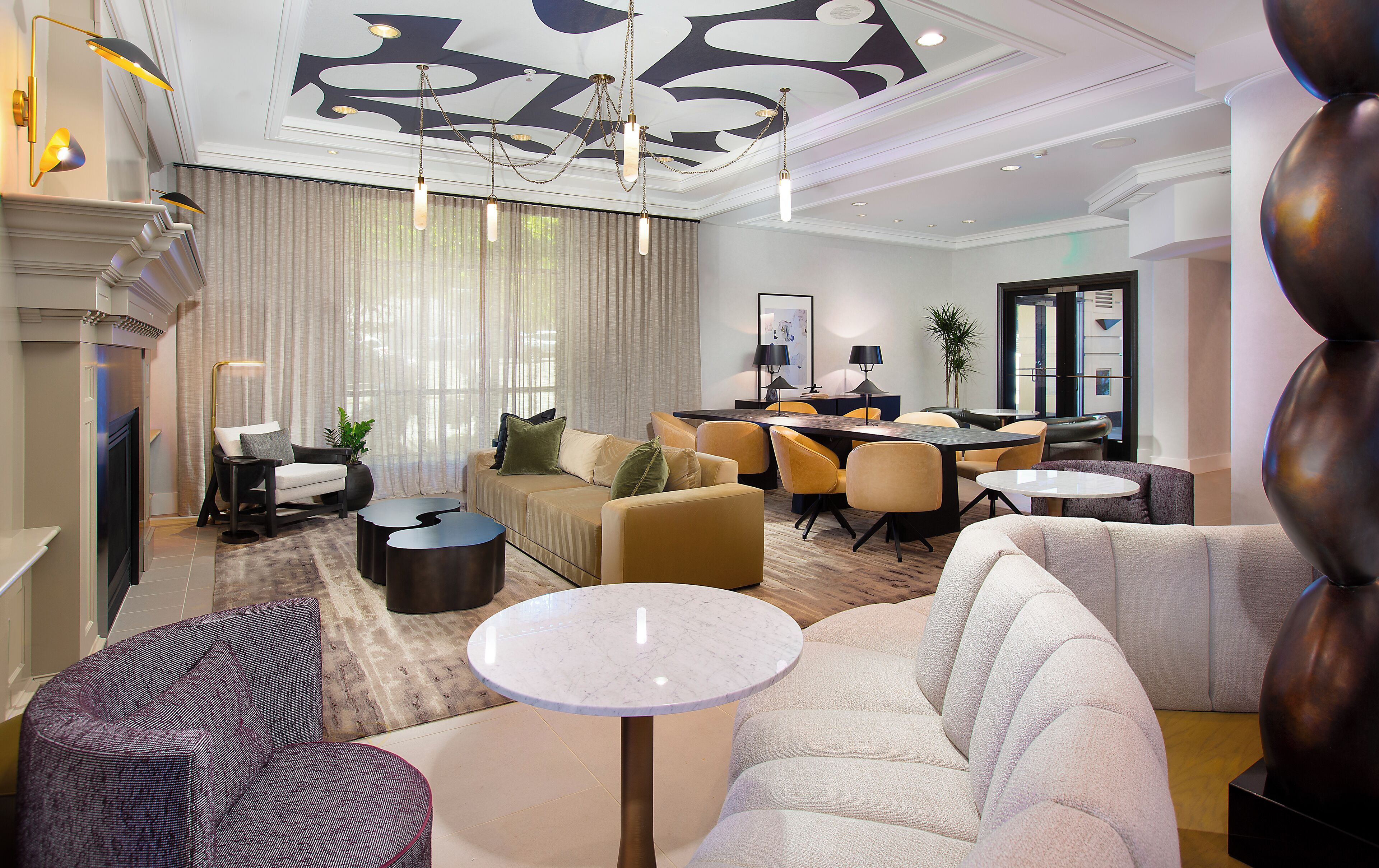 Sala de estar en el lobby