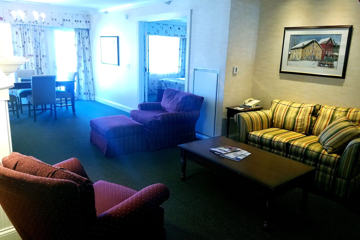 Executive-Suite, 1 Schlafzimmer, Bergblick | Wohnbereich