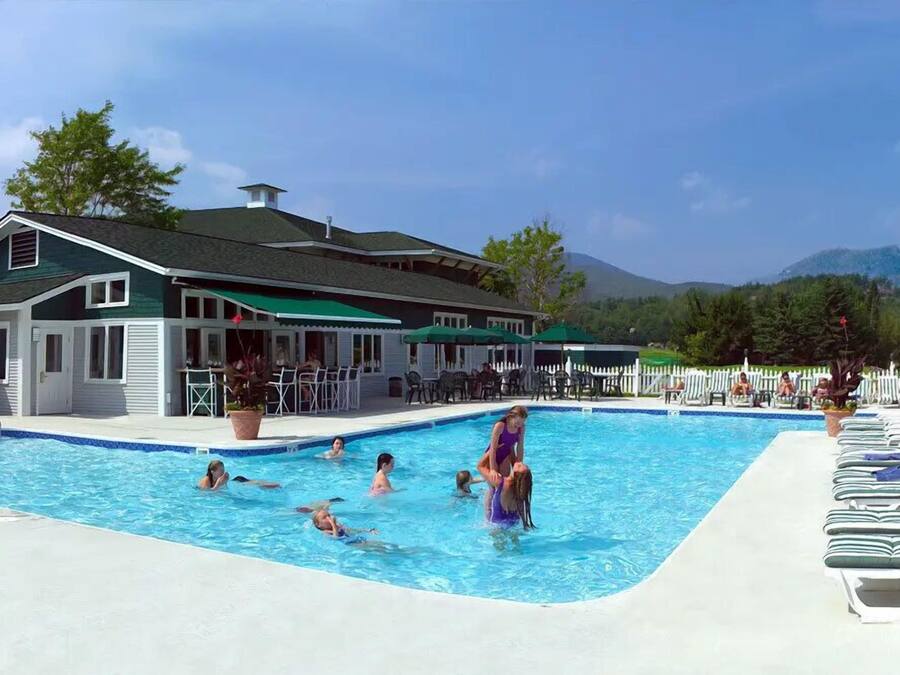 Indoor pool, seasonal outdoor pool