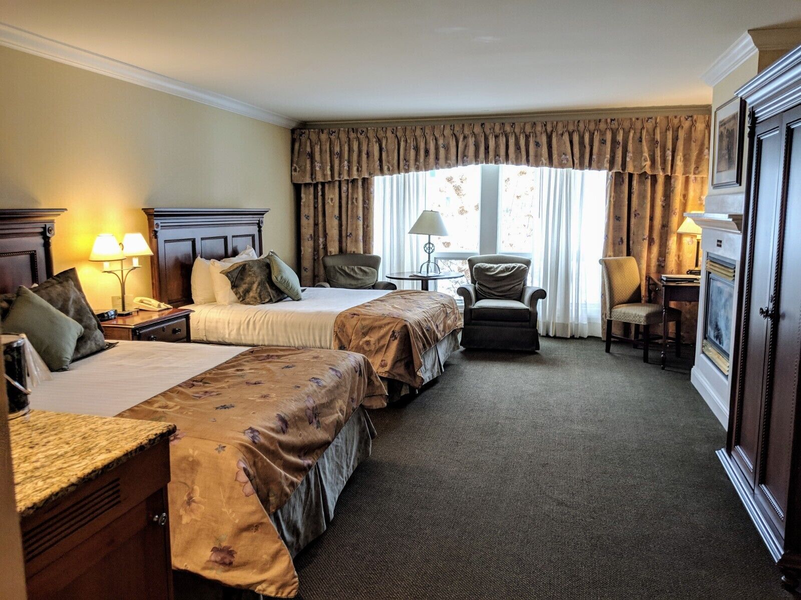 Luxury Room, 2 Queen Beds | Individually decorated, individually furnished, desk, laptop workspace