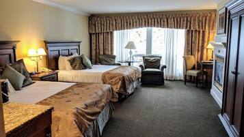Luxury Room, 2 Queen Beds | Individually decorated, individually furnished, desk, laptop workspace