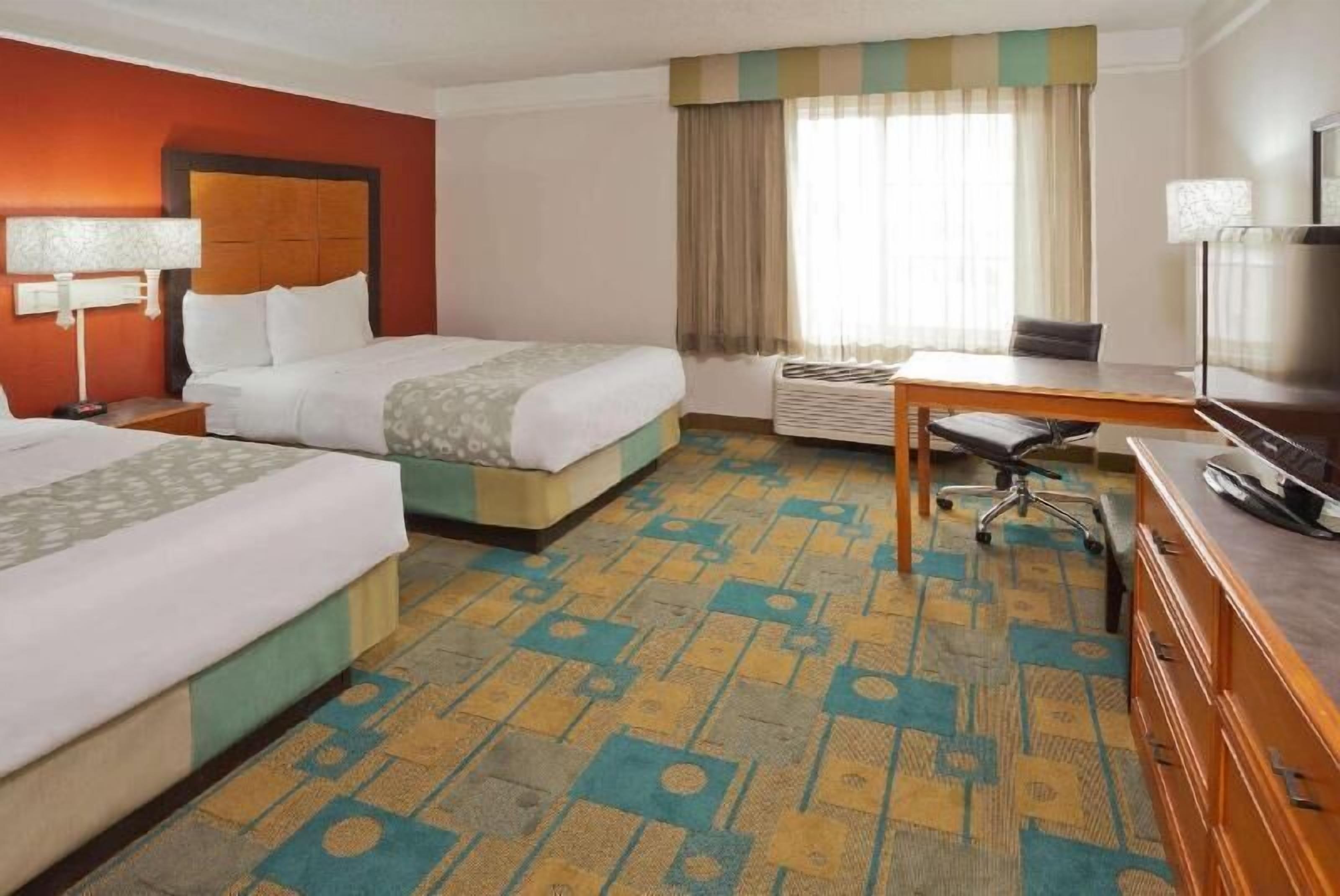 Premium bedding, desk, blackout curtains, iron/ironing board