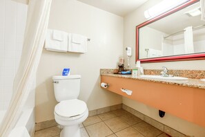 Free toiletries, hair dryer, towels