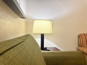 Desk, free WiFi, bed sheets