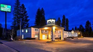 Front of property – evening/night