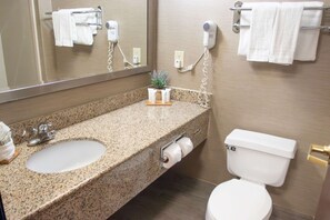 Hair dryer, towels