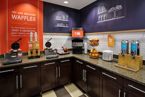 Free daily buffet breakfast
