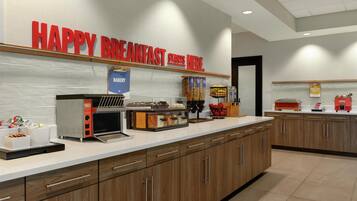 Free daily buffet breakfast