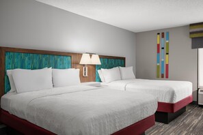Two Queen Beds, Non-Smoking | Premium bedding, pillowtop beds, blackout drapes, iron/ironing board - Hampton Inn Columbia Northeast - Fort Jackson Area (Columbia)