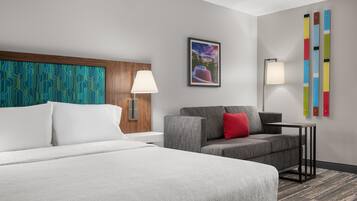 Premium bedding, pillow-top beds, blackout curtains, iron/ironing board