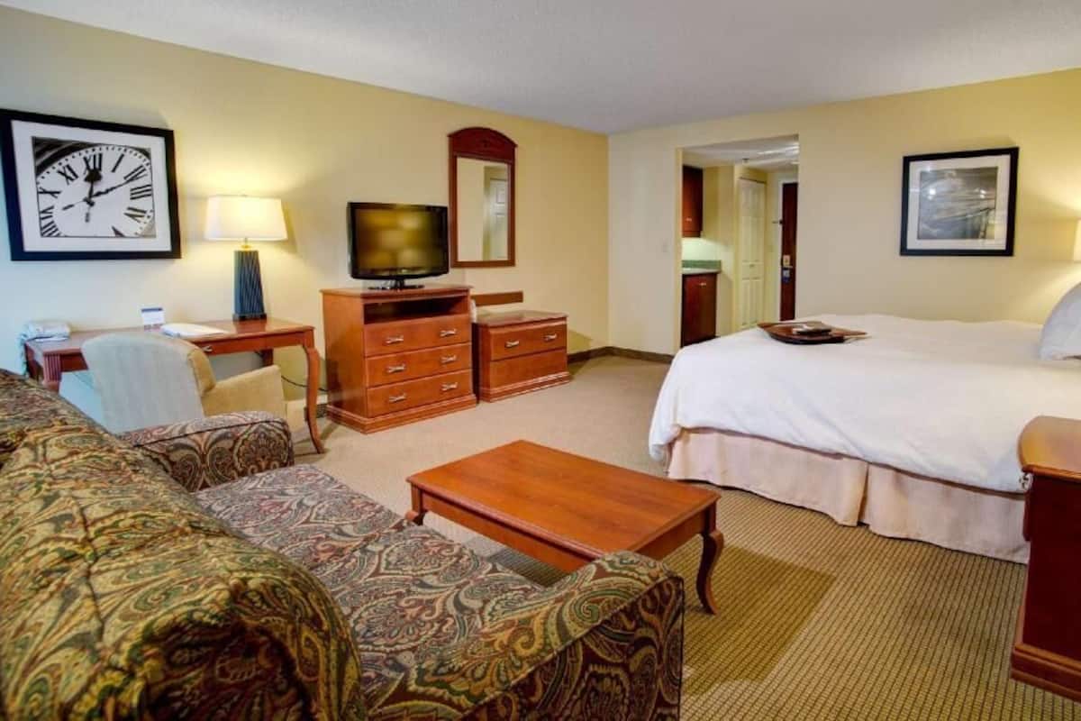 Premium bedding, pillow-top beds, blackout curtains, iron/ironing board
